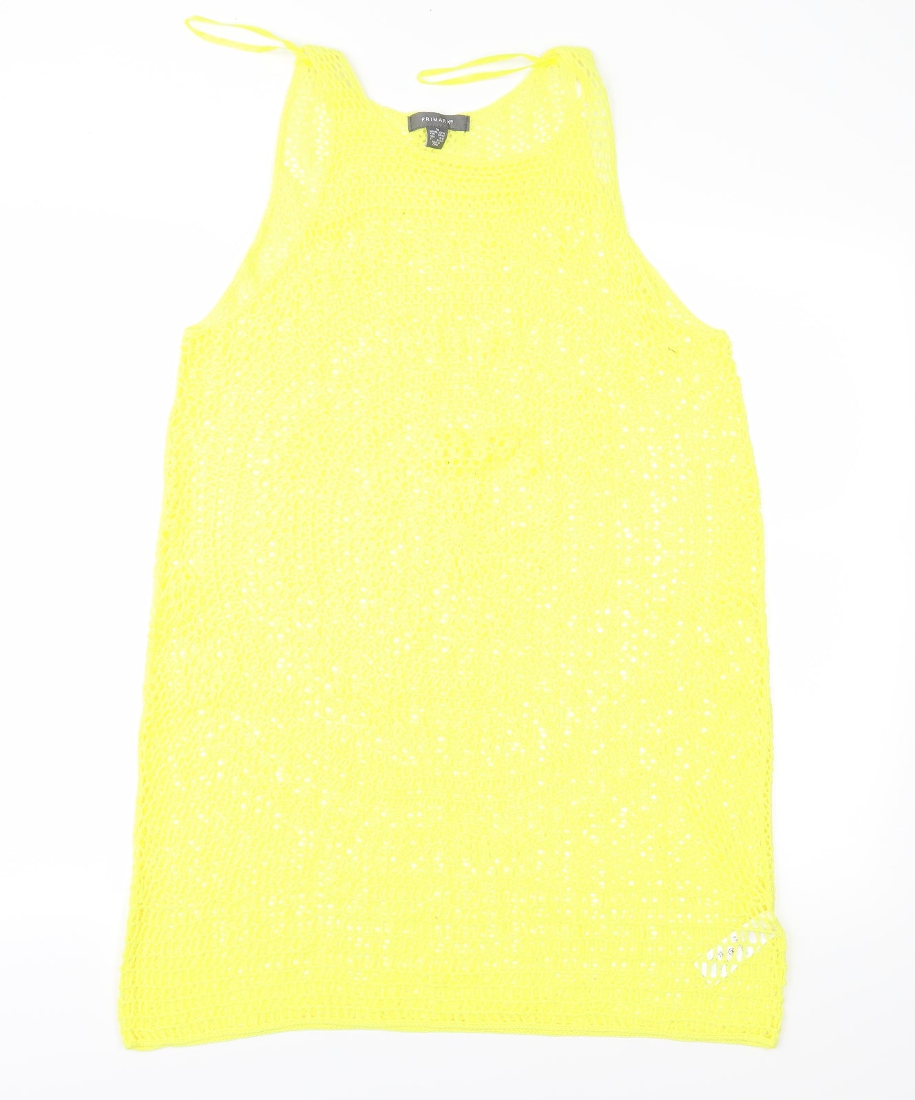 Primark Womens Yellow  Knit Tunic Jumper Size M  - Beach wear