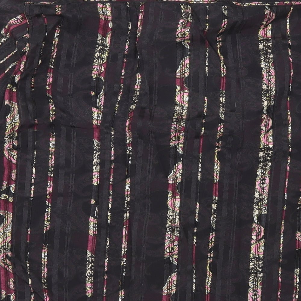 Mish Mash Mens Brown Striped   Button-Up Size XL