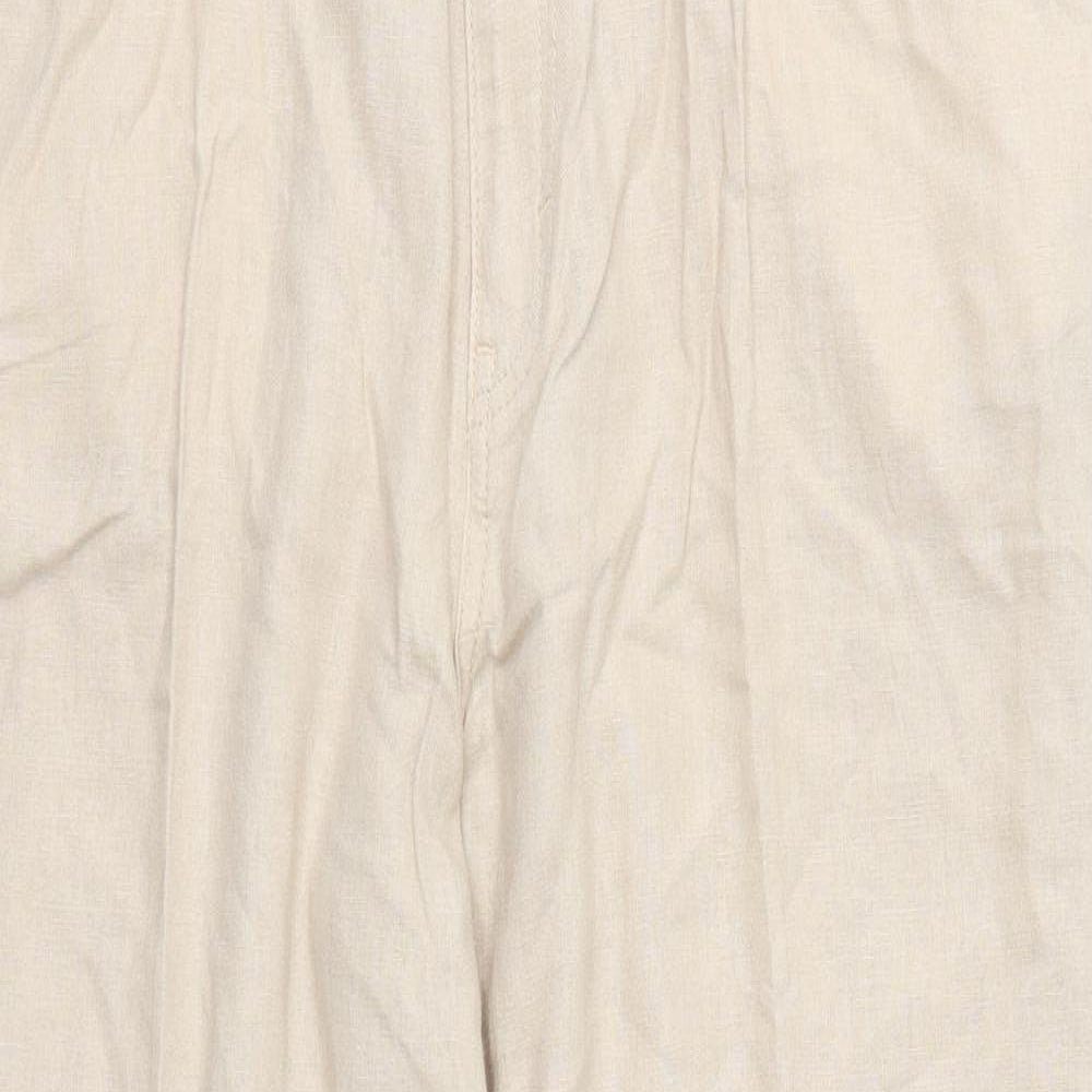 Marks and Spencer Womens Beige   Trousers  Size 14 L26 in