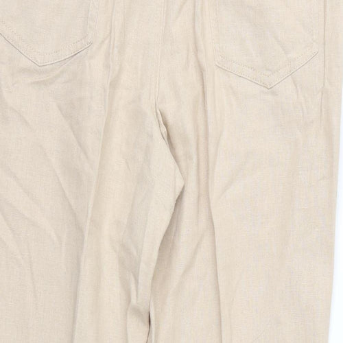 Marks and Spencer Womens Beige   Trousers  Size 14 L26 in