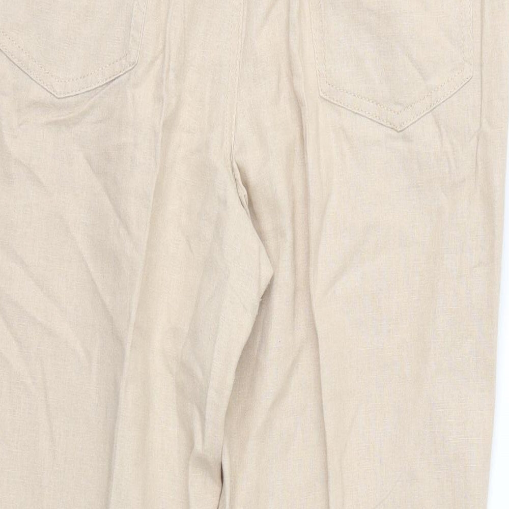 Marks and Spencer Womens Beige   Trousers  Size 14 L26 in