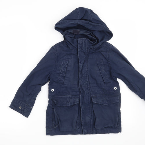 Gap Boys Blue   Overcoat Coat Size 4-5 Years