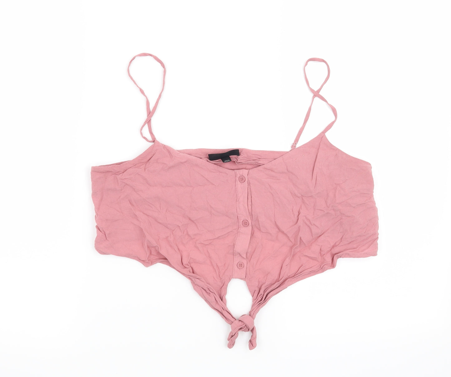 Topshop Womens Pink   Basic Blouse Size 12