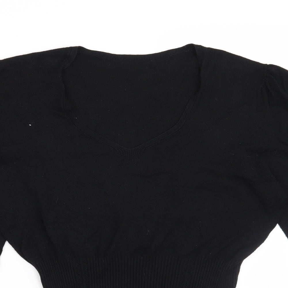 Marks and Spencer Womens Black   Pullover Jumper Size 12