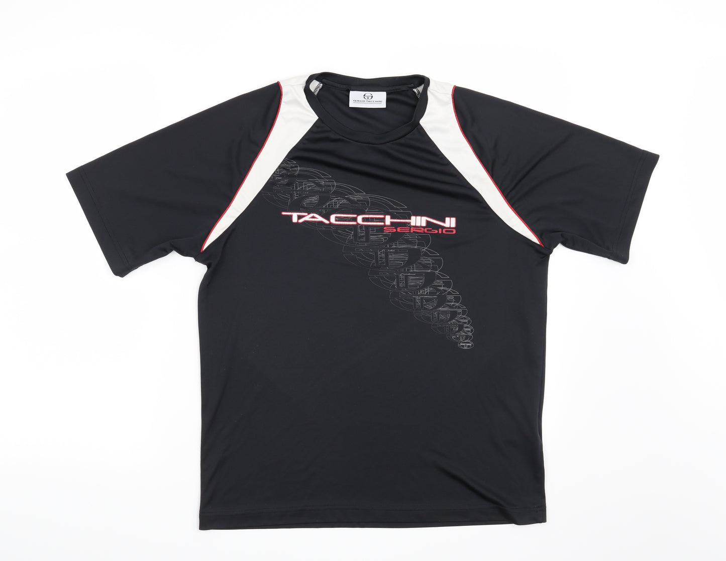 Sergio Tacchini Mens Black    T-Shirt Size M
