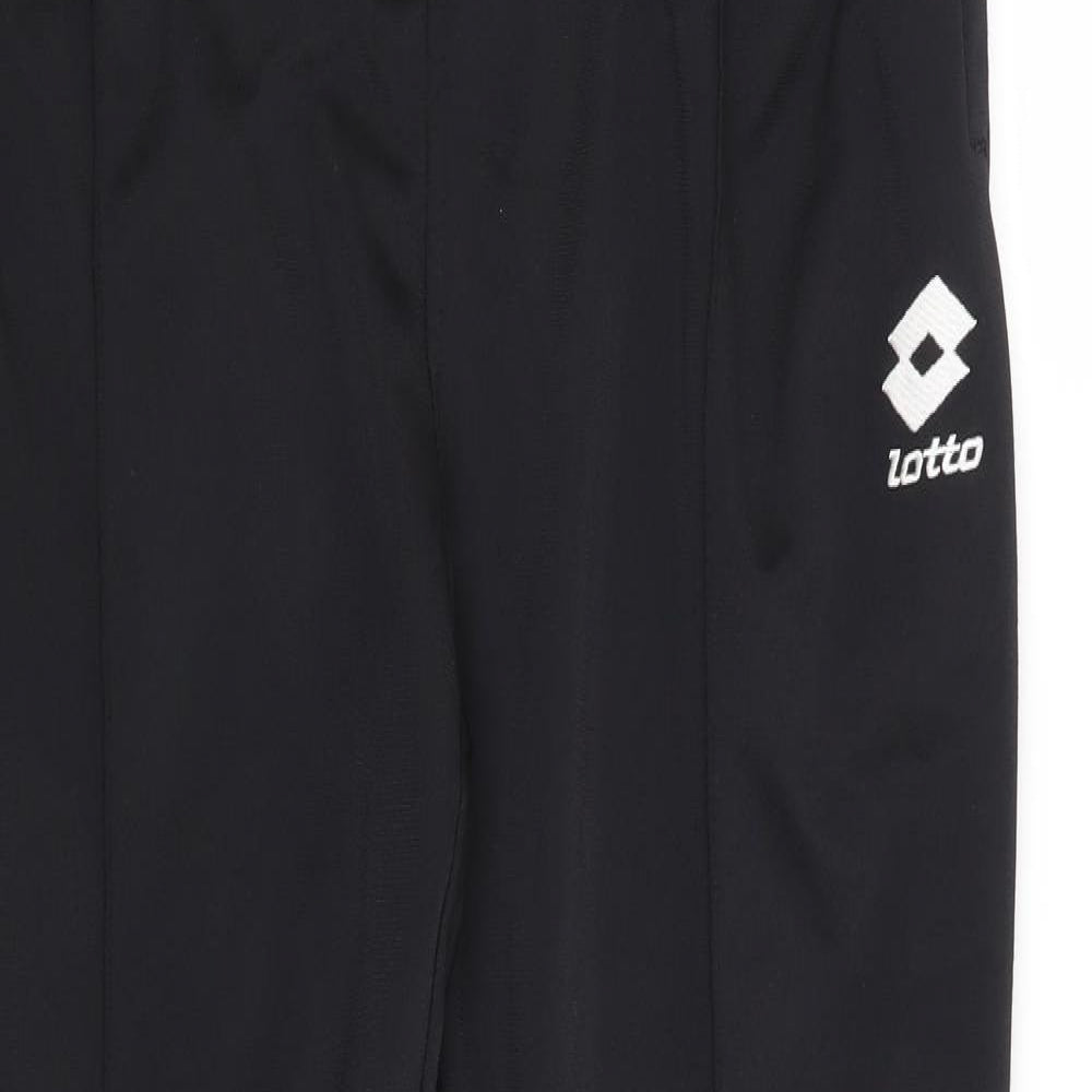 Lotto Mens Black   Track Pants Trousers Size M L30 in
