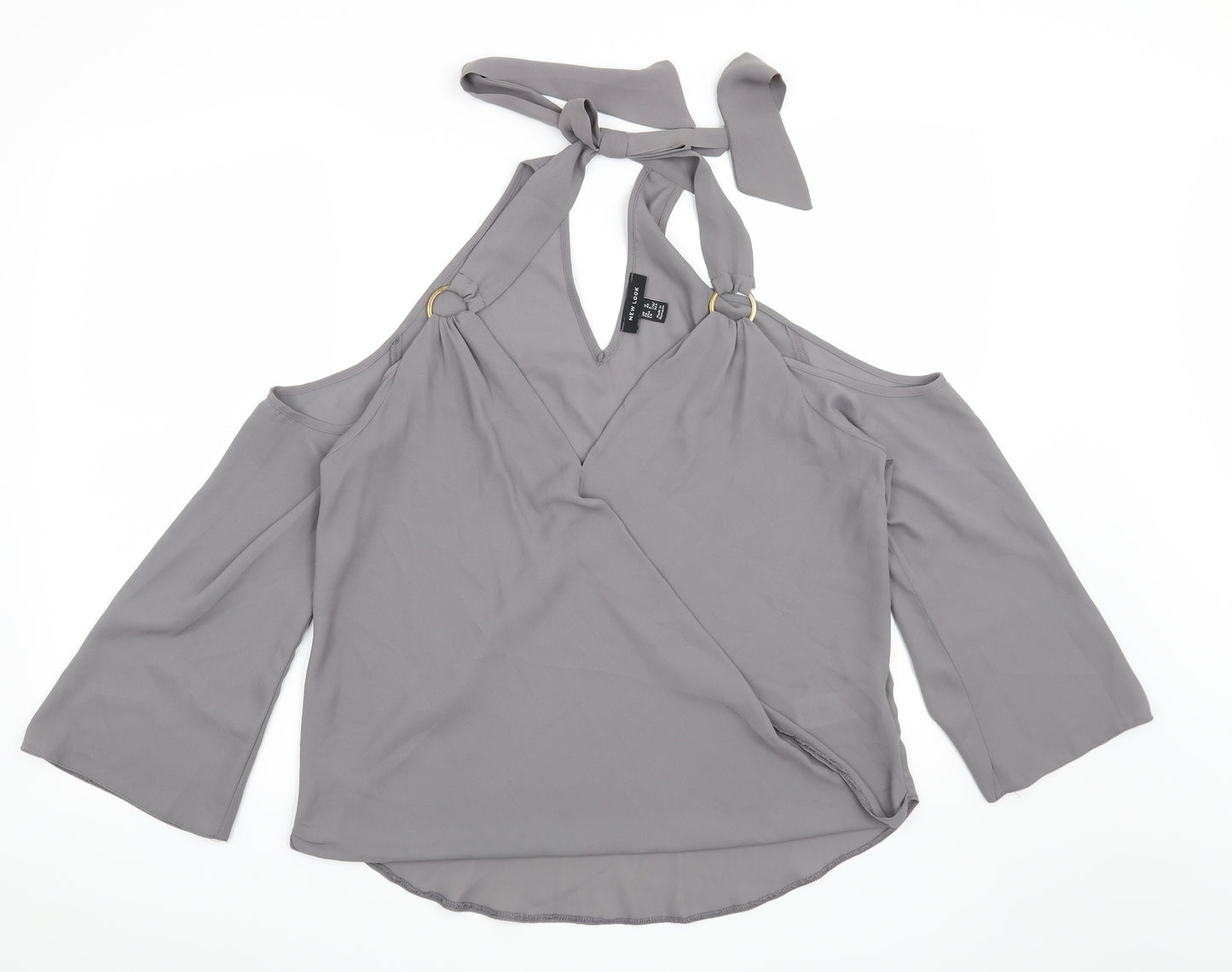 New Look Womens Grey   Basic Blouse Size 12