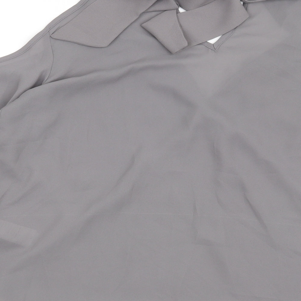 New Look Womens Grey   Basic Blouse Size 12