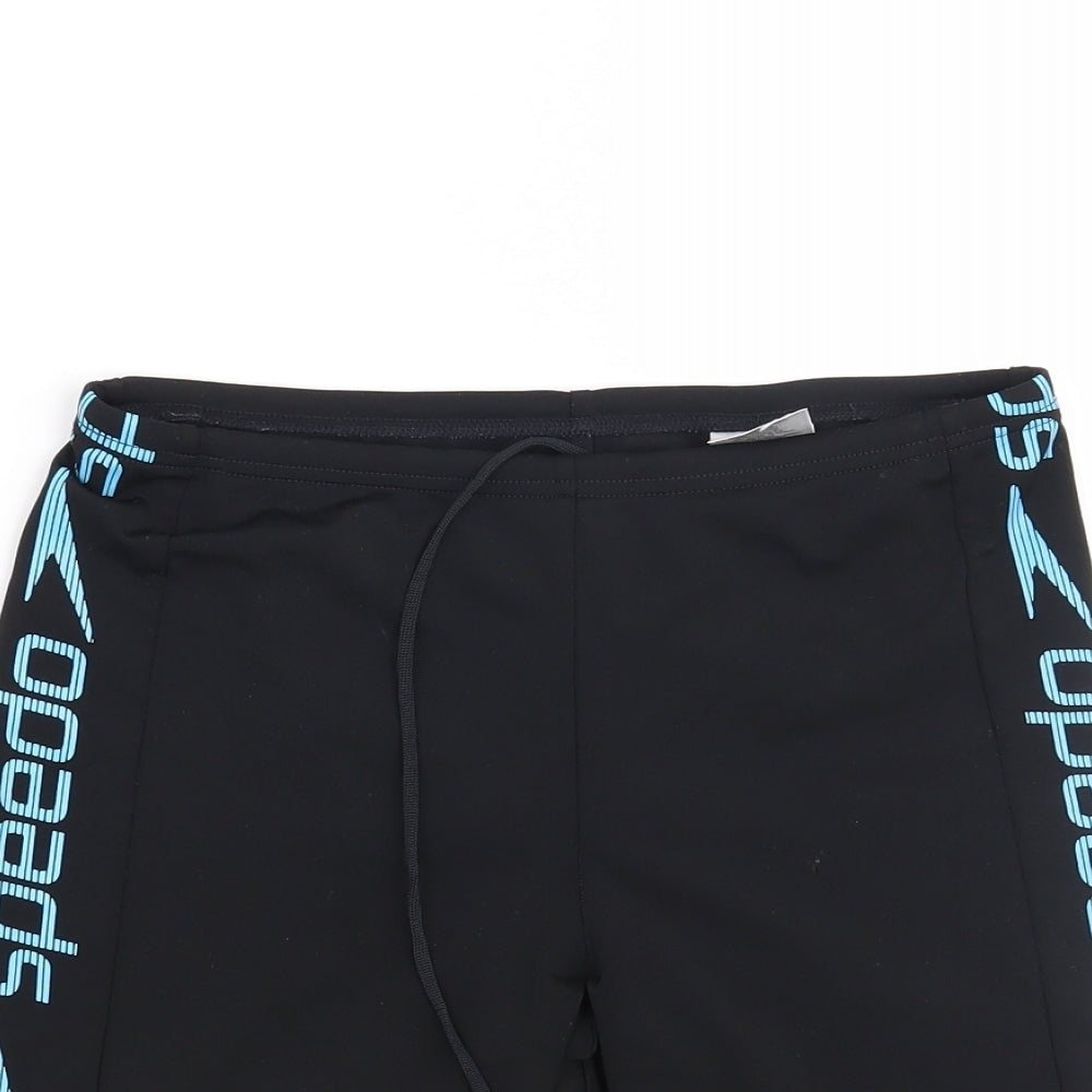 Speedo Mens Black   Sweat Shorts Size 30 in