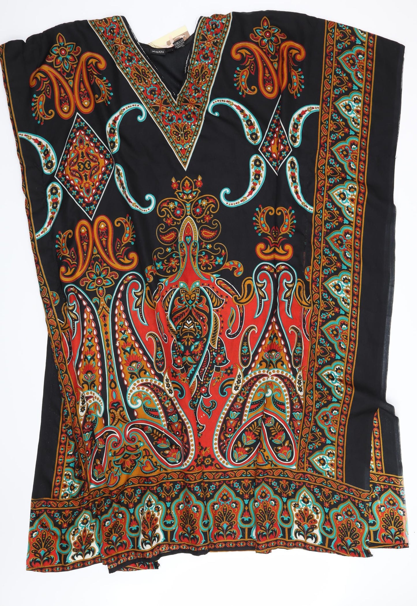 Kushi Womens Black Paisley  Trapeze & Swing  One Size