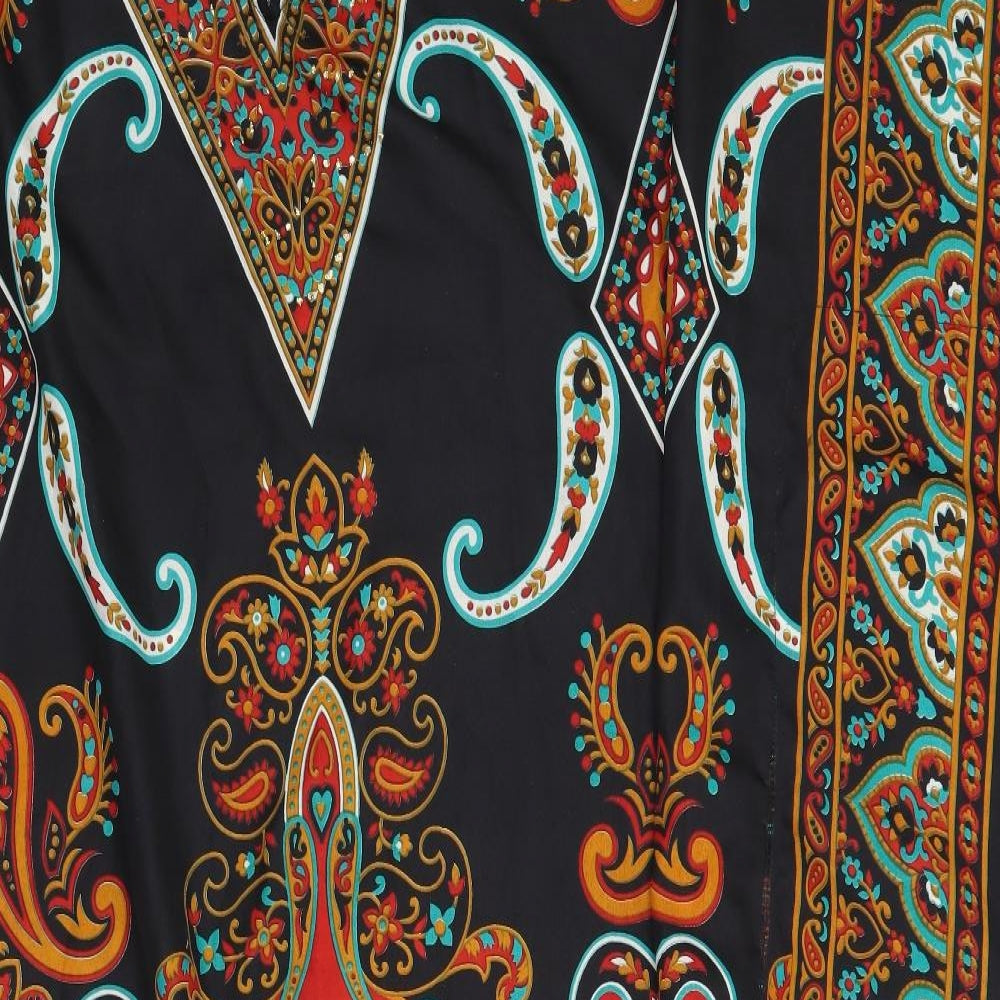 Kushi Womens Black Paisley  Trapeze & Swing  One Size