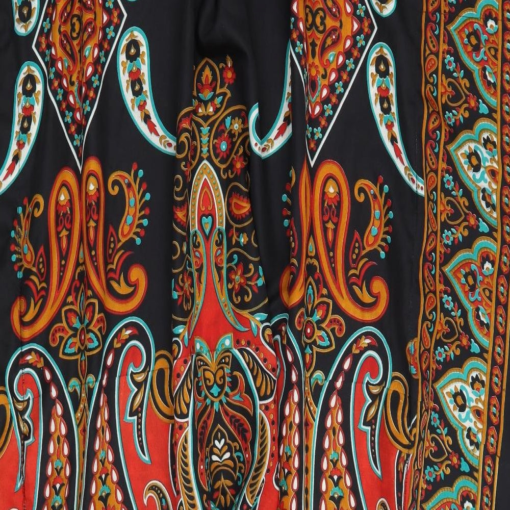 Kushi Womens Black Paisley  Trapeze & Swing  One Size