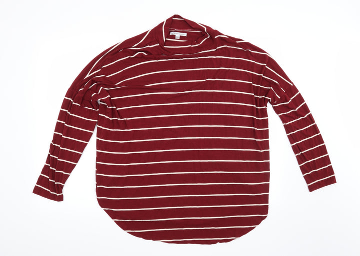 Capsule Womens Red Striped  Pullover Sweatshirt Size 18