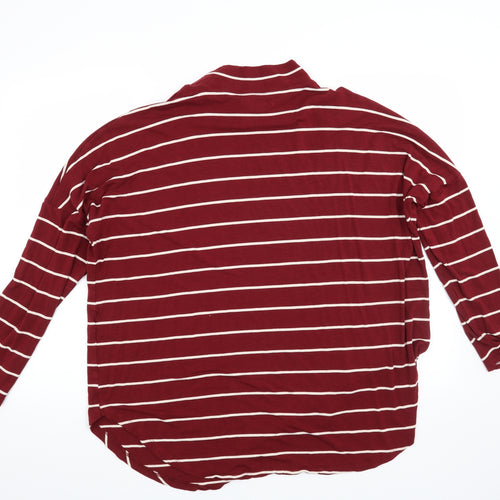Capsule Womens Red Striped  Pullover Sweatshirt Size 18