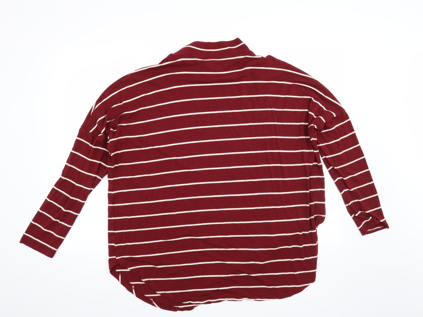 Capsule Womens Red Striped  Pullover Sweatshirt Size 18