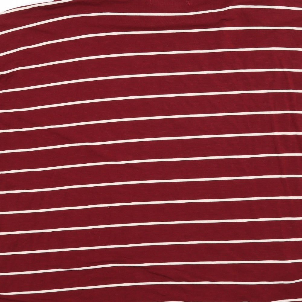 Capsule Womens Red Striped  Pullover Sweatshirt Size 18