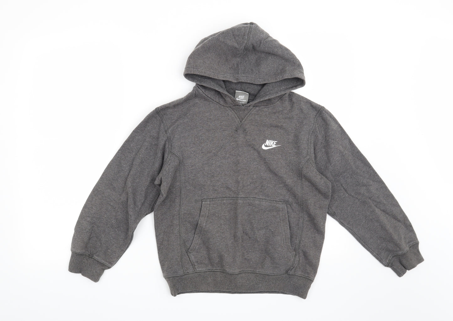 Nike Boys Grey   Pullover Hoodie Size 8-9 Years