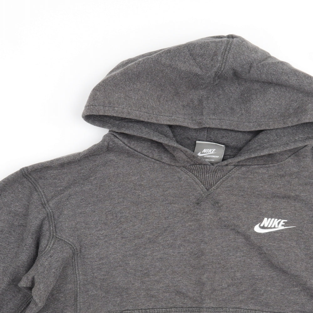 Nike Boys Grey   Pullover Hoodie Size 8-9 Years
