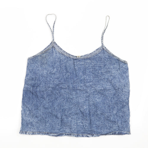 DENIM CO Womens Blue   Basic Blouse Size 14