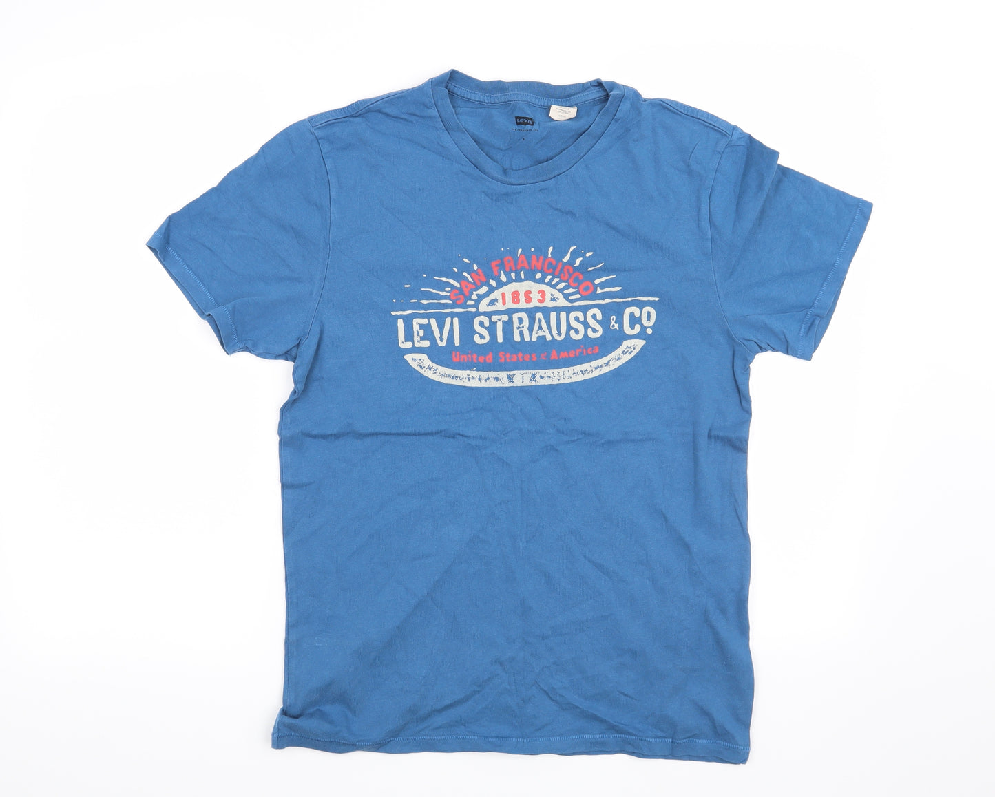 Levis Mens Blue    T-Shirt Size S