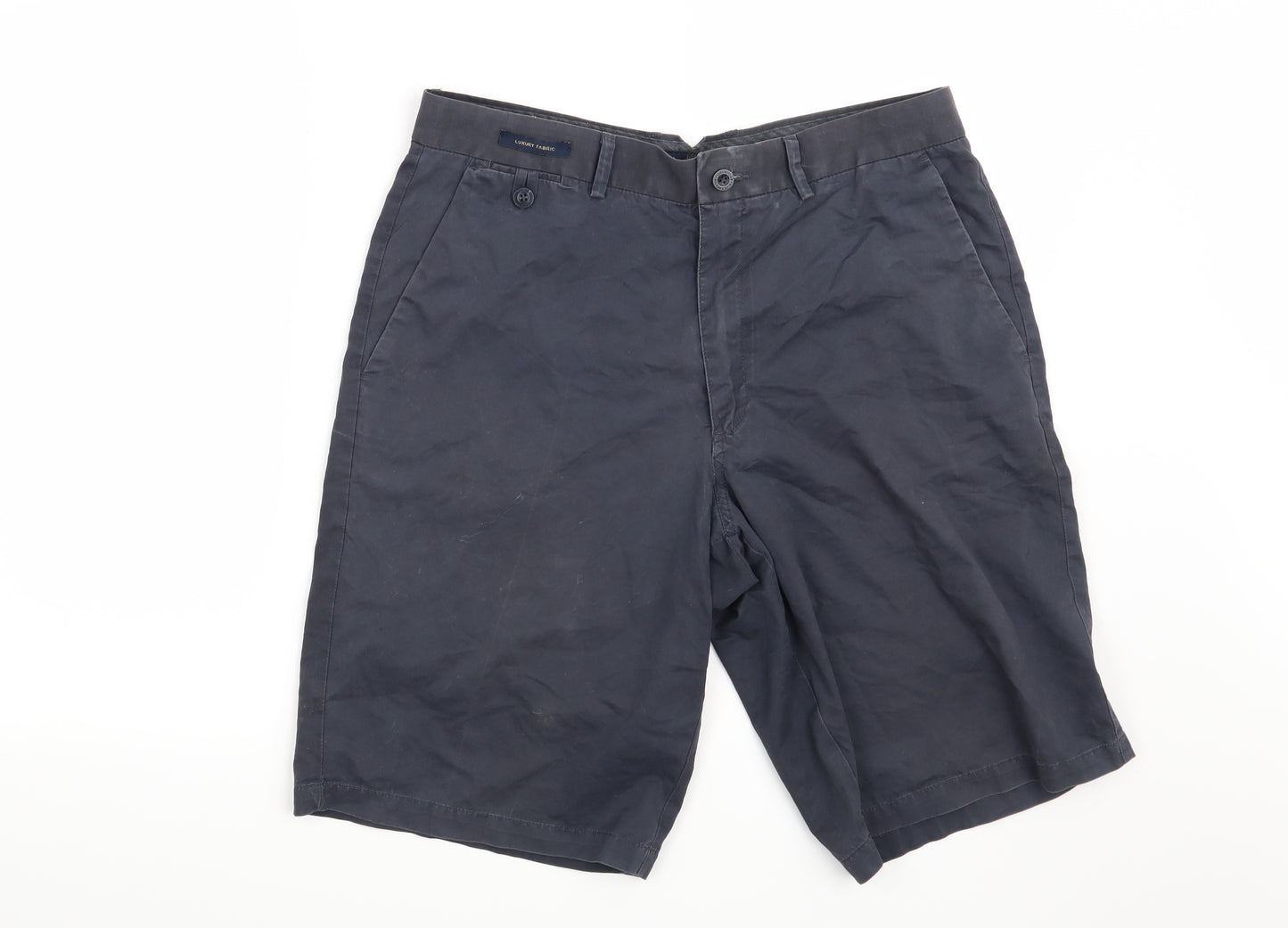 Marks and Spencer Mens Blue   Cargo Shorts Size 34