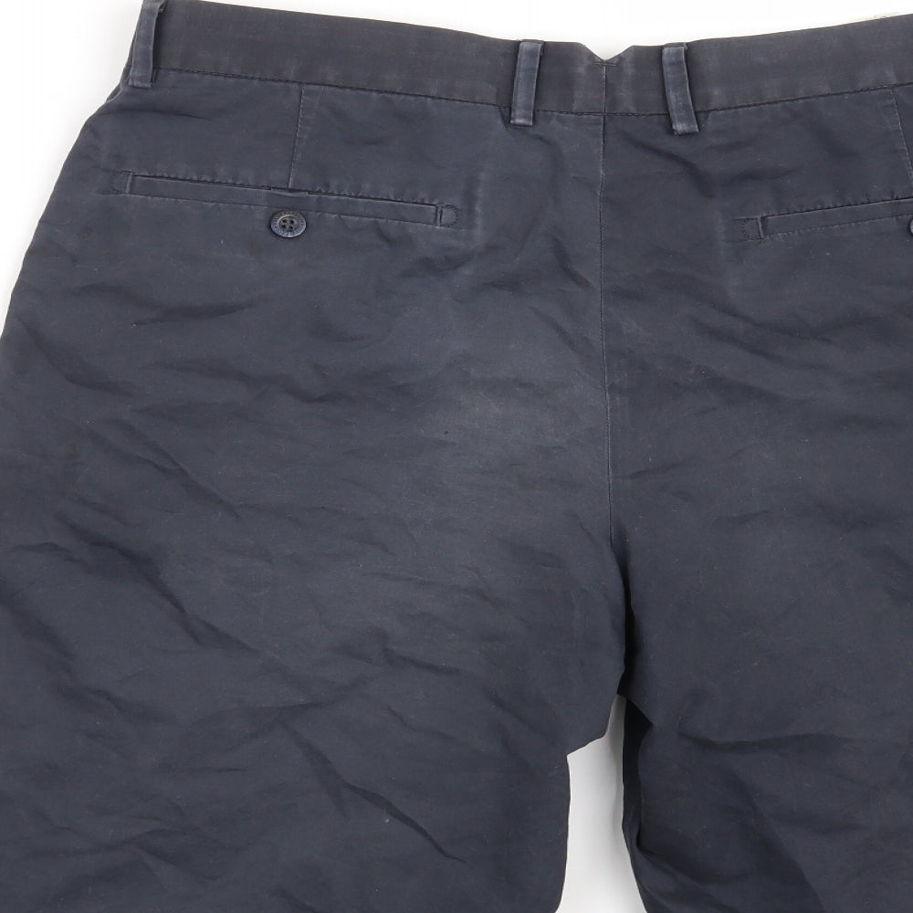 Marks and Spencer Mens Blue   Cargo Shorts Size 34