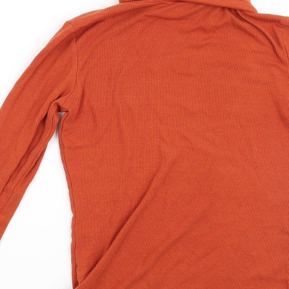 New Look Womens Orange   Pullover Sweatshirt Size 12