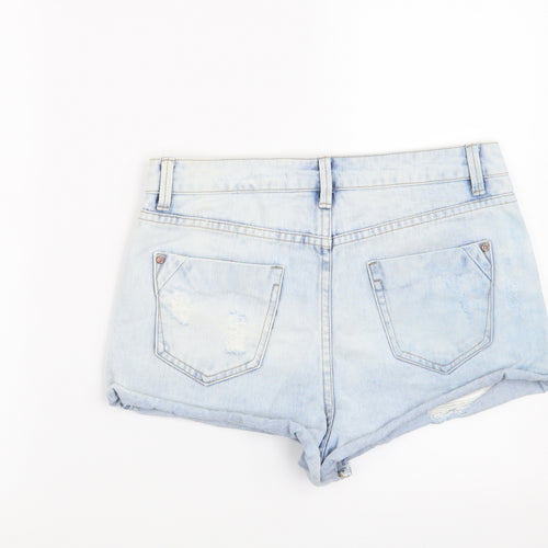 New Look Womens Blue   Cut-Off Shorts Size 12