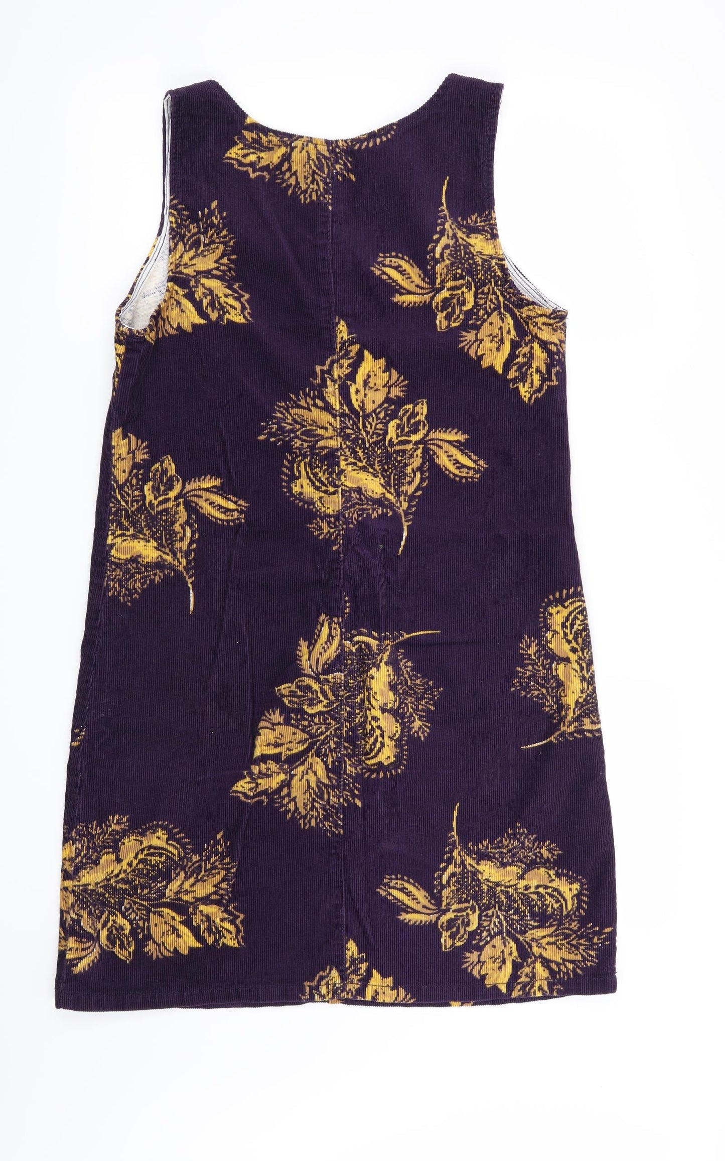 TU Womens Purple Floral Corduroy Shift  Size 10