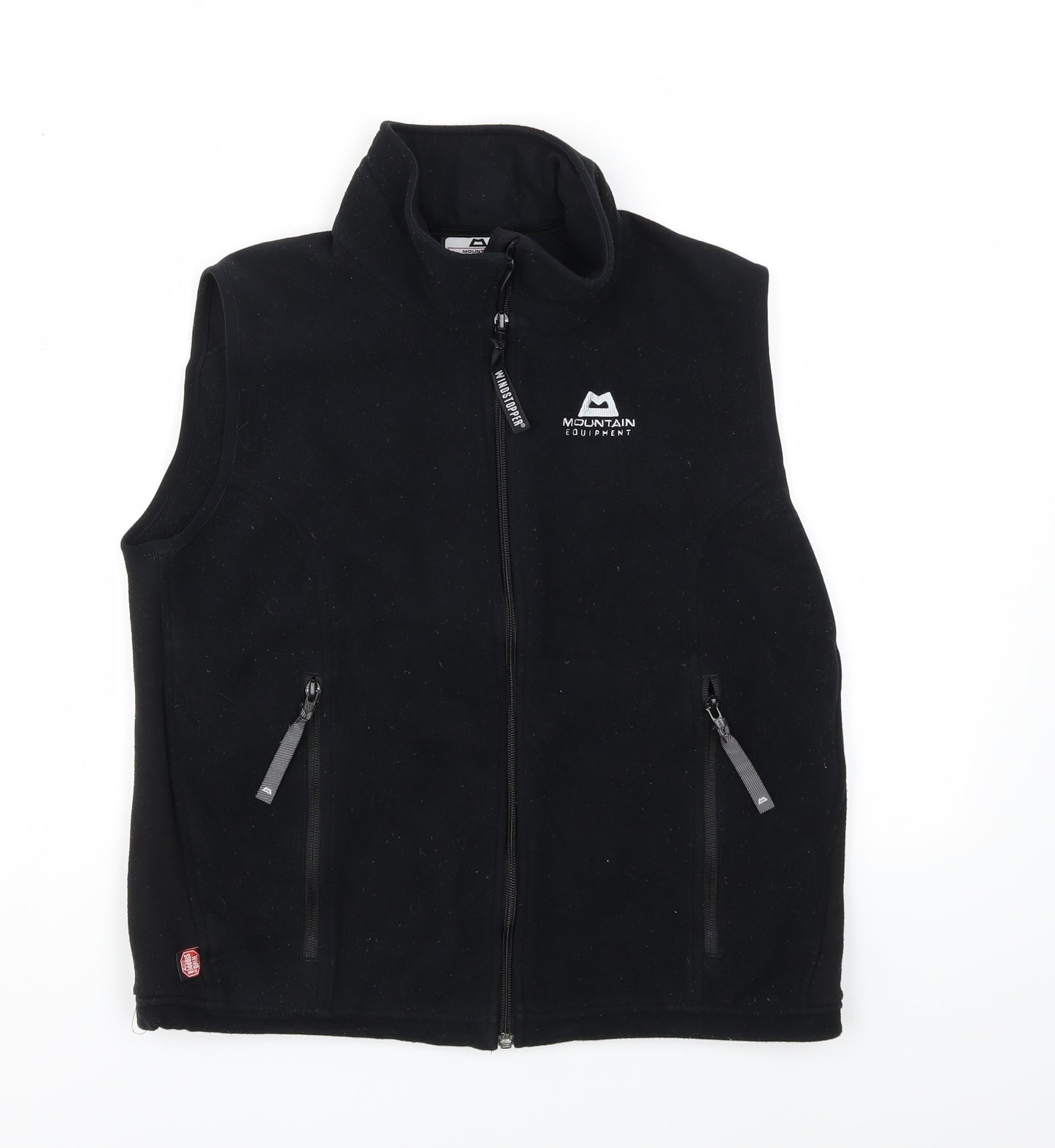 Mountain Equipment Womens Black  Fleece Gilet Jacket Size 12