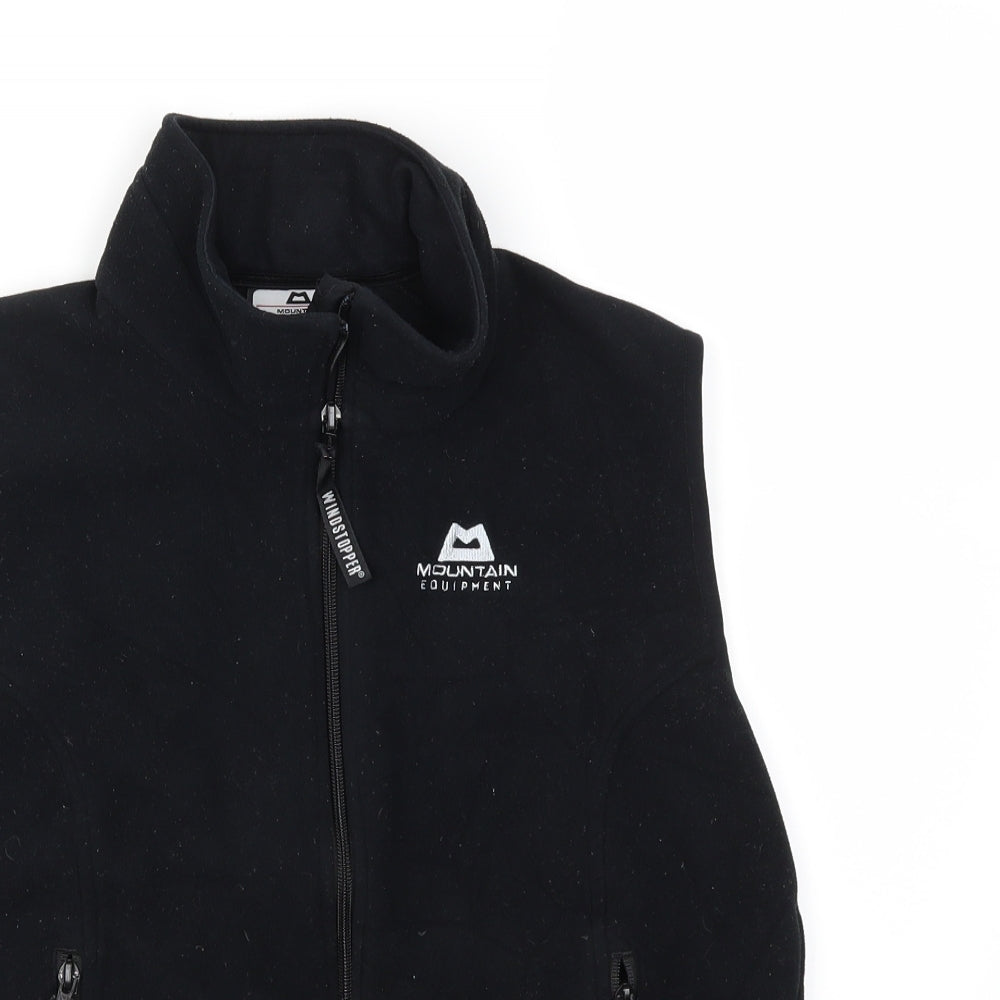 Mountain Equipment Womens Black  Fleece Gilet Jacket Size 12