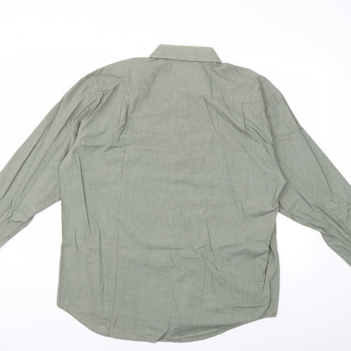 EWM Mens Green    Dress Shirt Size 16.5