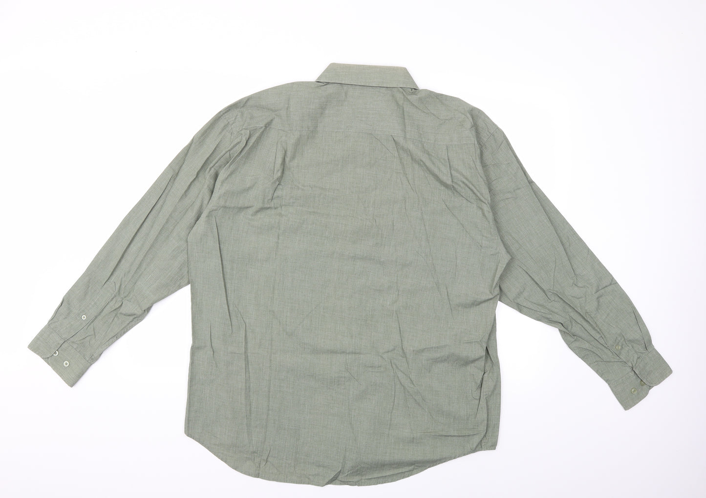 EWM Mens Green    Dress Shirt Size 16.5
