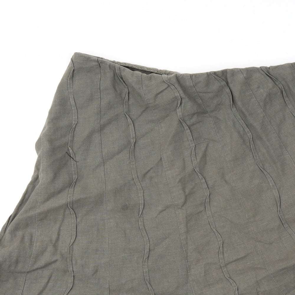 Marks and Spencer Womens Green   Flare Skirt Size 14