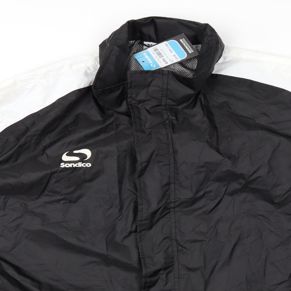 Sondico Mens Black   Rain Coat Coat Size 3XL