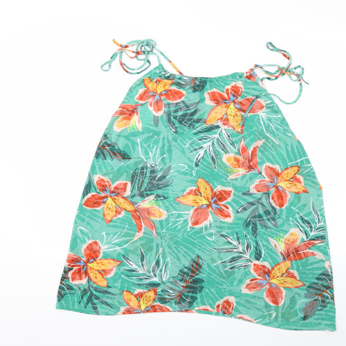 Bonmarché Womens Green Floral  Basic Tank Size 18
