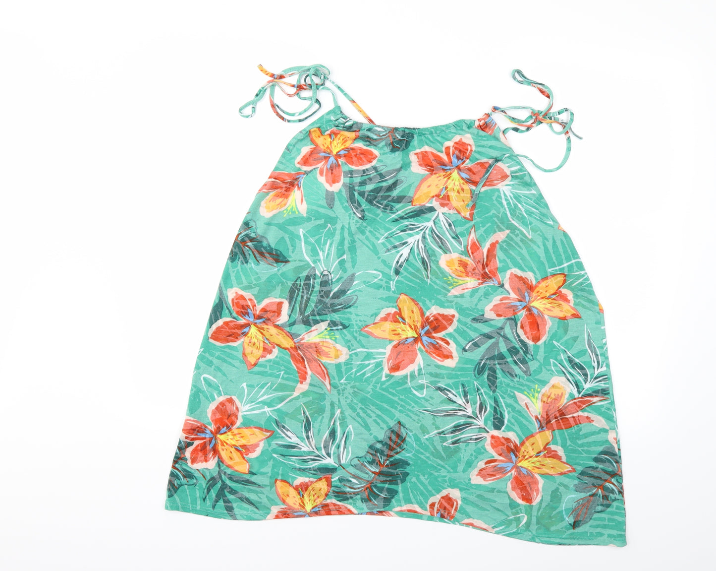 Bonmarché Womens Green Floral  Basic Tank Size 18