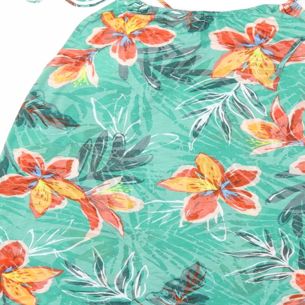 Bonmarché Womens Green Floral  Basic Tank Size 18
