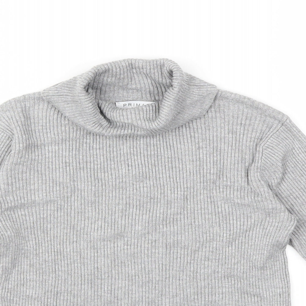 Primark Girls Grey   Pullover Jumper Size 8-9 Years