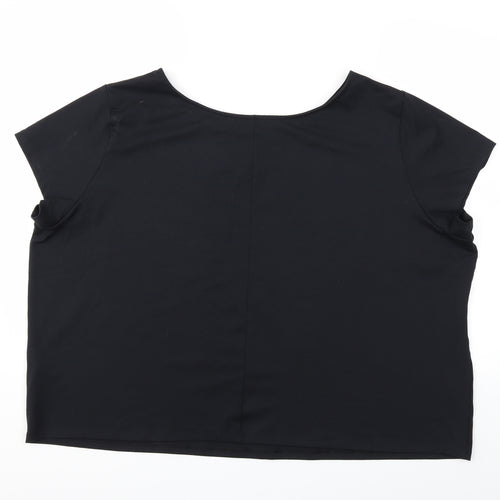F&F Womens Black   Basic T-Shirt Size 2XL