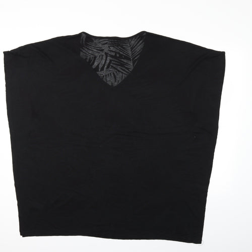 F&F Womens Black   Kimono T-Shirt Size L  - beach