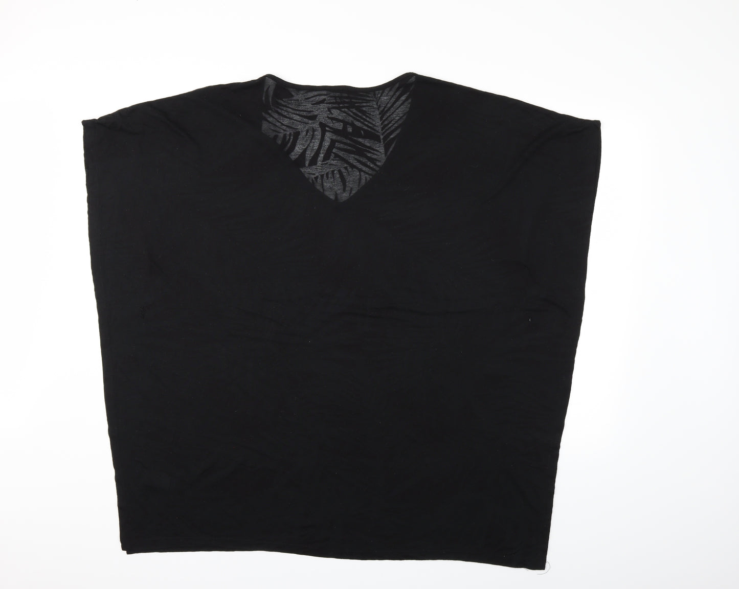 F&F Womens Black   Kimono T-Shirt Size L  - beach