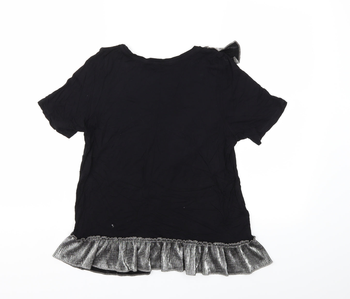 River Island Womens Black   Basic T-Shirt Size 10