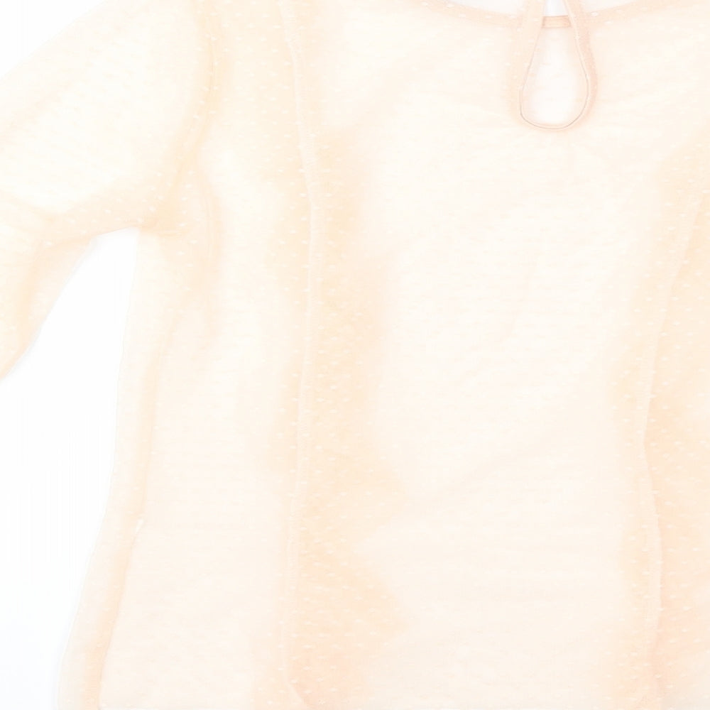 Pink Vanilla Womens Pink   Basic Blouse Size 10