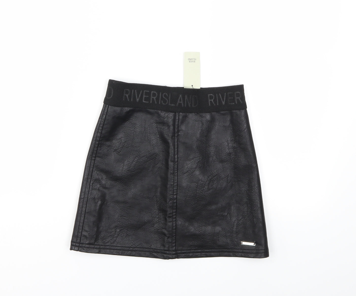 River Island Girls Black   Mini Skirt Size 8 Years
