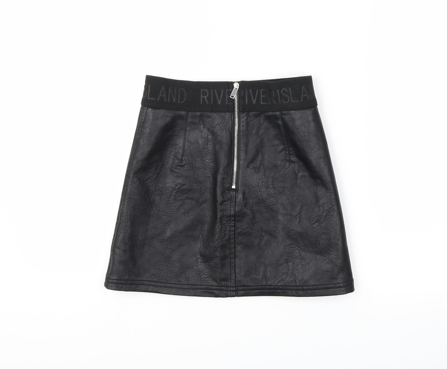 River Island Girls Black   Mini Skirt Size 8 Years