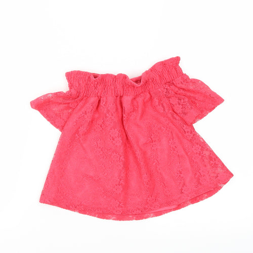 Primark Girls Red   Basic Blouse Size 8 Years