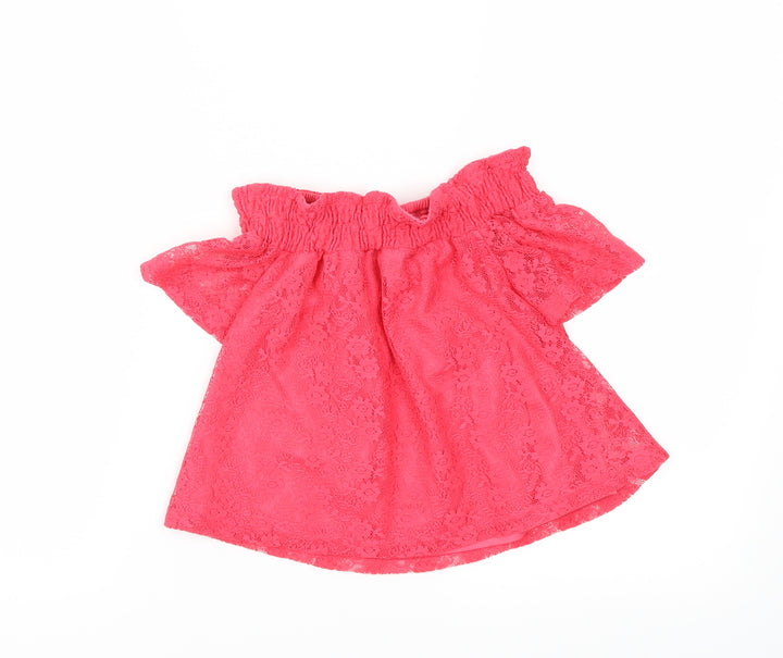 Primark Girls Red   Basic Blouse Size 8 Years