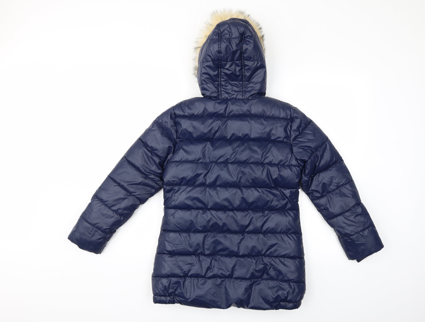 George Girls Blue   Puffer Jacket Coat Size 9-10 Years