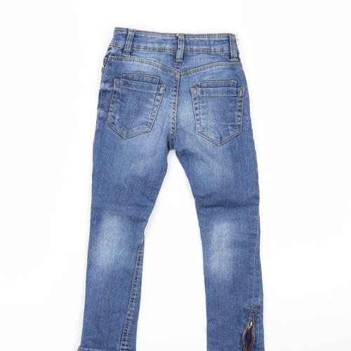 Denim & Co. Girls Blue  Denim Skinny Jeans Size 4-5 Years